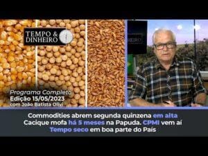 Commodities abrem segunda quinzena em alta. Tempo seco em boa parte do País