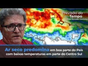 Ar seco predomina com baixas temperaturas em parte do Centro Sul. Chuvas só na região norte