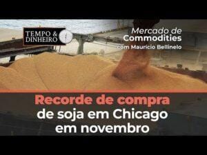 Soja tem contrato novembro na maior movimentação de compra em Chicago