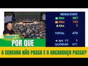 Por que a censura não passa e o arcabouço passa?