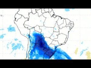 Intensa massa de ar frio vai provocar queda de até 16ºC na última semana do mês; frio também chega na região Central do BR