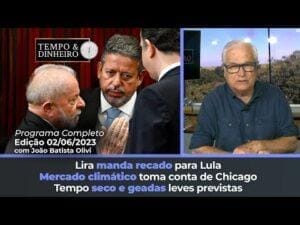 Mercado climático toma conta de Chicago. Lira manda recado para Lula. Tempo seco e geadas leves