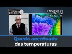 Previsão indica queda acentuada das temperaturas e chuva forte no litoral do nordeste
