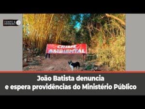 Crime Ambiental no interior de SP-João Batista denuncia e espera providências do Ministério Público