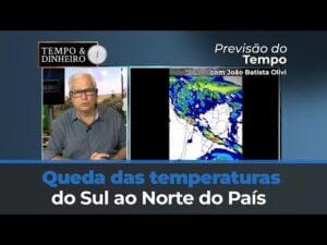 Queda das temperaturas do Sul ao Norte do País com registro de geadas de fracas a moderadas