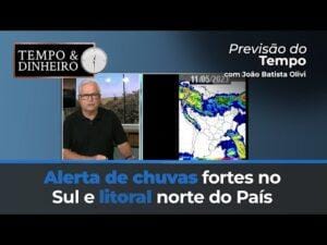 Previsão do Tempo mantém alerta de chuvas fortes para o Sul e litoral norte do País