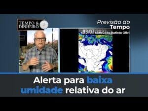 Chuva apenas no extremo sul, norte e litoral do Nordeste. Região Central do Brasil com tempo seco