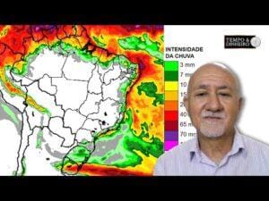 Chuvas no Rio Grande do Sul e frio em Minas e RJ