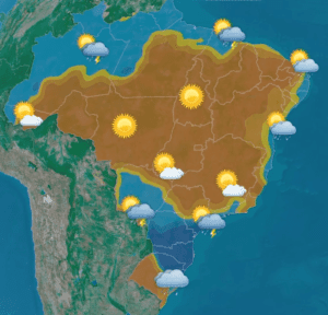 Confira a previsão do tempo para esta sexta-feira (28) para todo o Brasil