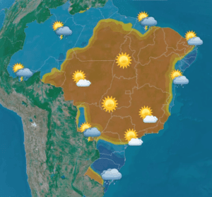 Confira a previsão do tempo para esta sexta-feira (11) para todo o Brasil