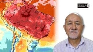 Chuvas no centro do Brasil, muito calor e frio em SP e RJ