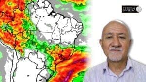Continua o calor em grande parte do Brasil, e chuvas no RS, leste do PR, SC e SP