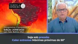Soja sob pressão. Calor extremo: máximas próximo aos 50°C