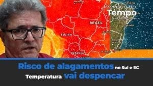 Chuvas intensas com risco de alagamentos no Sul