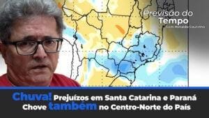Alerta! Chuva intensa em SC e PR