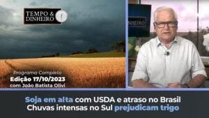 Soja em alta com USDA e atraso no Brasil. Chuvas intensas no Sul prejudicam trigo. Mundo de olho no Oriente Médio