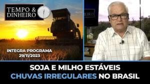 Soja e milho estáveis chuvas irregulares no Brasil