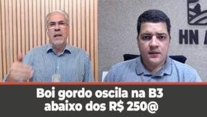Boi gordo oscila na B3 abaixo dos R$ 250@ enquanto mercado segue estável. Hyberville Neto comenta