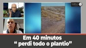 Em 40 minutos enxurradas levam sementes recém plantadas do Rafael Fontana em Jóia – RS