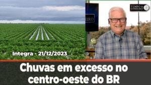 Chuvas em excesso vão preocupar o produtor no centro-oeste do Brasil. Preços da soja caem em Chicago