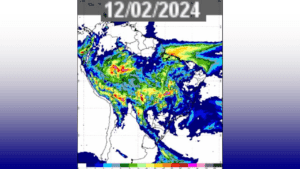 Chuva forte com vendavais previstos para parte de Goiás e de MG
