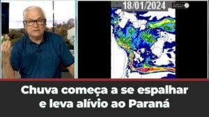 Chuva começa a se espalhar em boa parte do País e leva alívio ao Paraná