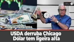 USDA derruba Chicago. Dólar tem ligeira alta, chuvas intensas previstas para boa parte do Pais