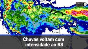 Chuvas voltam com intensidade ao RS , litoral da Bahia e região Norte. Miolo do País bem seco