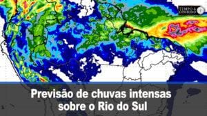 Previsão de chuvas intensas sobre o Rio do Sul com alerta do Ronaldo Coutinho