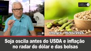 Soja oscila antes do USDA e inflação dólar e das bolsas. Chuvas intensas sem trégua no Nordeste