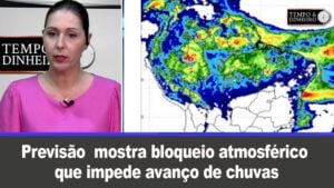 Previsão mostra bloqueio atmosférico que impede avanço de chuvas em quase todo país