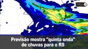 Previsão mostra “quinta onda” de chuvas para o RS em semana considerada crítica