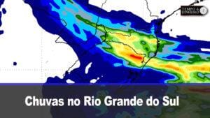 Chuvas no Rio Grande do Sul. Quinta onda de chuvas para o estado, com queda das temperaturas