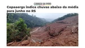 Chuvas abaixo da média para junho no RS