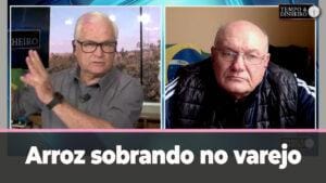 Arroz sobrando no varejo