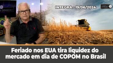 Feriado nos EUA tira liquidez do mercado em dia de COPOM no Brasil. Chuvas intensas no RS