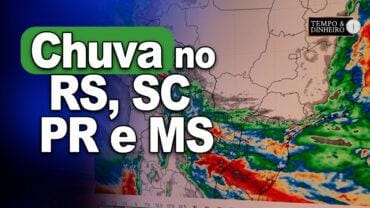Chuva no RS, SC,PR e MS com chuvas volumosas no litoral do Nordeste e Norte,informa Ronaldo Coutinho