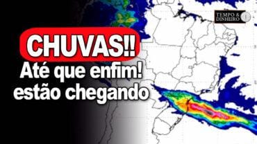 Chuvas previstas para o Brasil central partir do dia 25.No  Sul e Sudeste na 2ª quinzena.