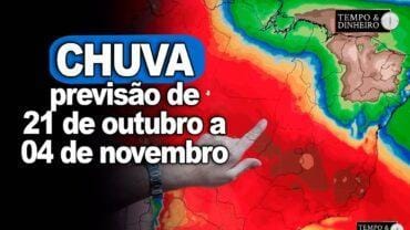 Chuvas com vento forte no Sul , Brasil Central e temperaturas mais amenas,informa Ronaldo Coutinho