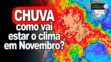CHUVAS no Centro-Oeste, Sudeste e avançam pelo Paraguai. Nordeste com tempo firme