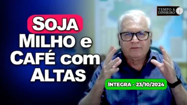 Soja, milho e café com altas de olho no dólar e eleições dos EUA. Chuvas avançam pelo Brasil.