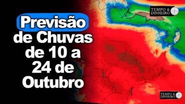 Previsão do tempo mostra mudança no padrão do clima no centro-sul ,informa Ronaldo Coutinho