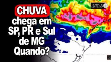 Chuvas se espalham pelo Brasil, mais intensas no centro-oeste e parte do Sudeste
