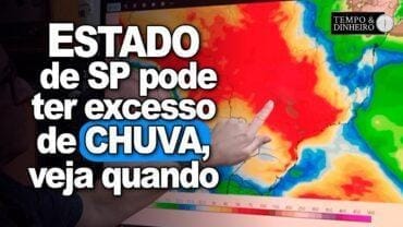 Chuva intensa de 4 a 8 de novembro, no Sudeste, Centro-Oeste e pontuais no NE, informa R. Coutinho