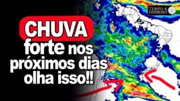 Chuvas sobre o Brasil com alerta para MS, RO, AM e Sudeste do País. Nordeste com chuvas pontuais