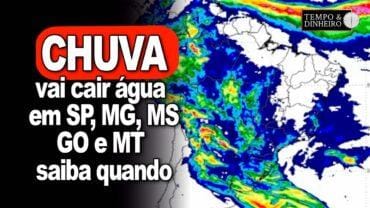 Chuvas avançam pelo Sudeste e Centro-Norte nos próximos dias
