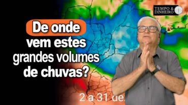 Pacífico mais frio e Atlântico quente garantem volumes de chuva no Brasil. Veja as imagens do Ceptec