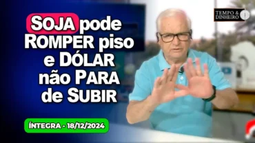Dólar não para de subir enquanto soja pode romper piso. Chuvas sobre o Brasil alerta para o Sudeste