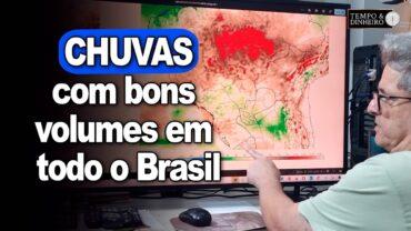 Chuvas com bons volumes em todo o Brasil mas com irregularidade no RS, informa Ronaldo Coutinho
