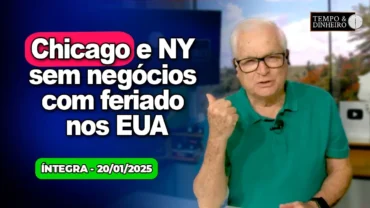 Chicago e NY sem negócios com feriado nos EUA. Trump assume presidência. Chuvas intensas